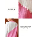  PREMIUM CASHMERE WOOL TWO-TONE SWEATER