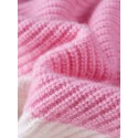  PREMIUM CASHMERE WOOL TWO-TONE SWEATER