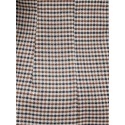 Houndstooth Print Open Front Coat
