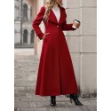 Lapel Neck Single Button Overcoat