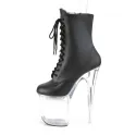 Fashion Sexy Knight Female 8 Inch High Heel Platform Ankle Boots for Women Autumn Winter Shoes 20cm Black Pole Dancing Boots New