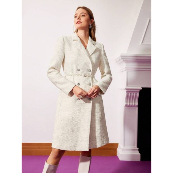  PREMIUM BELTED WOOL-BLEND COAT